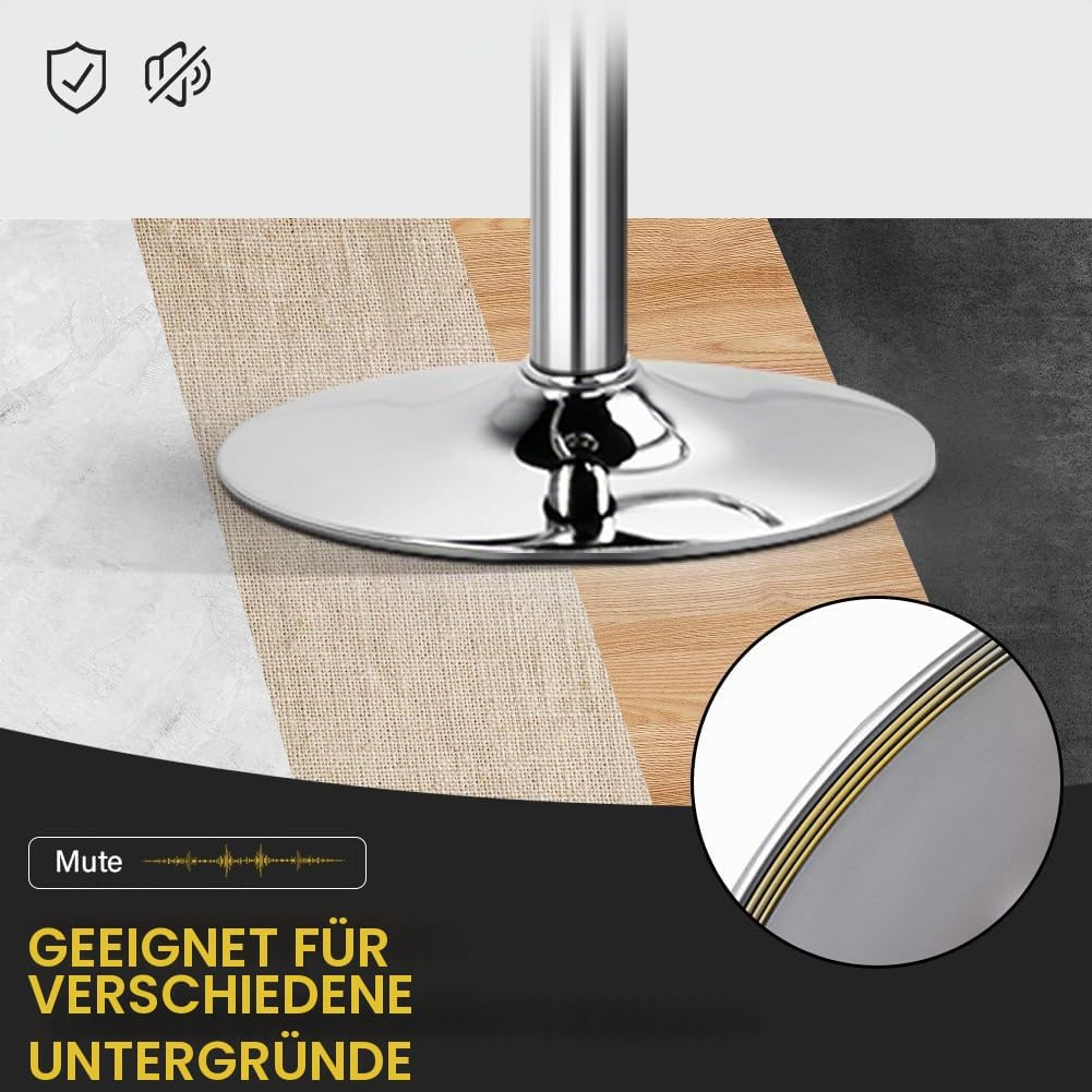 WKWKER Verstellbarer Schminkhocker für den Make-up-Raum Drehbarer Schminkhocker Kleine runde Ottoman