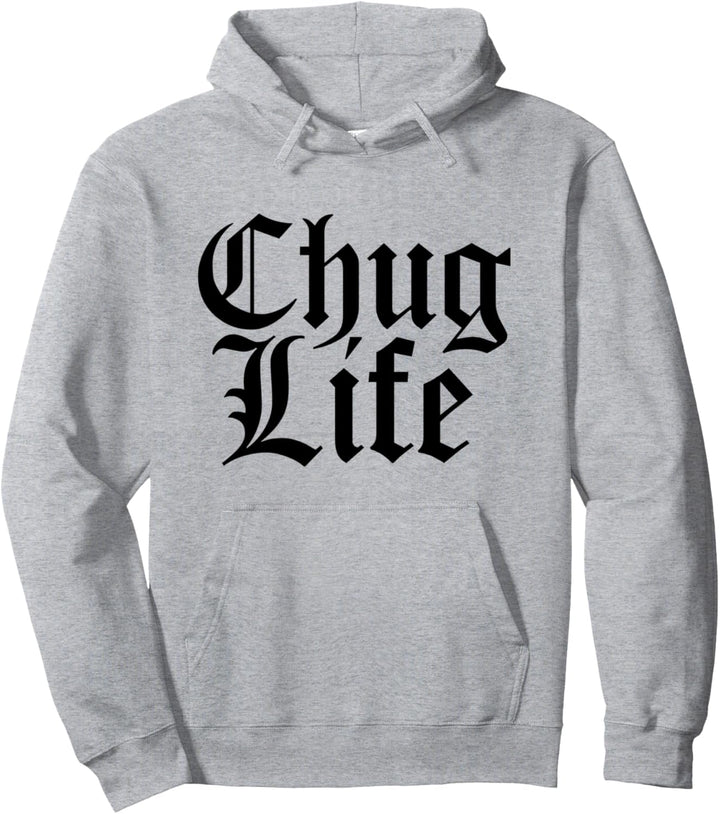 Serous Beer Drinkers CHUG LIFE Lager Ale Craft Beer Pullover Hoodie