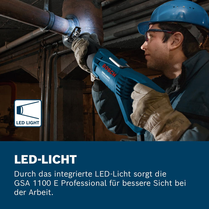 Bosch Professional Säbelsäge GSA 1100 E (1100 Watt, inkl. 1 x Säbelsägeblatt S 2345 X für Holz, 1x S