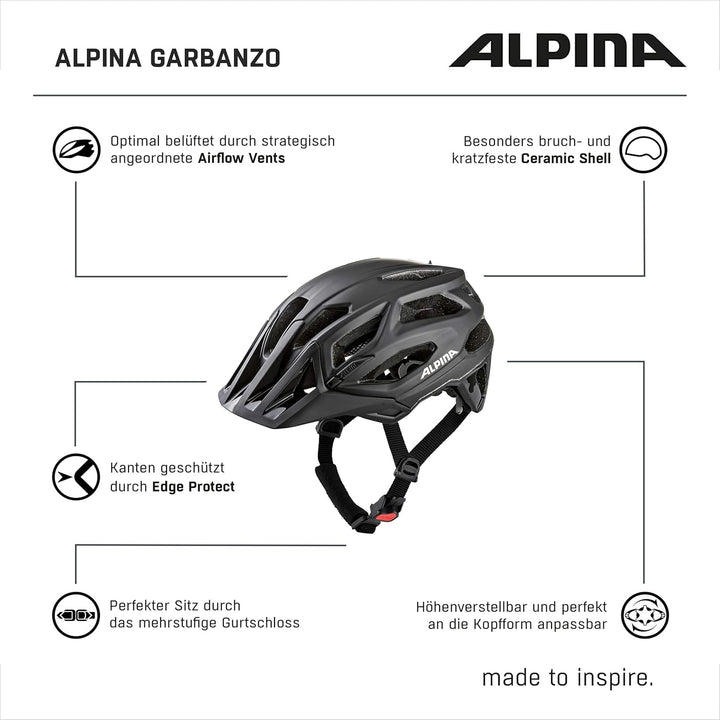 ALPINA FB JR. 2.0 FLASH - Beleuchteter, Stossabsorbierender & Leichter LED Fahrradhelm Für Kinder, S