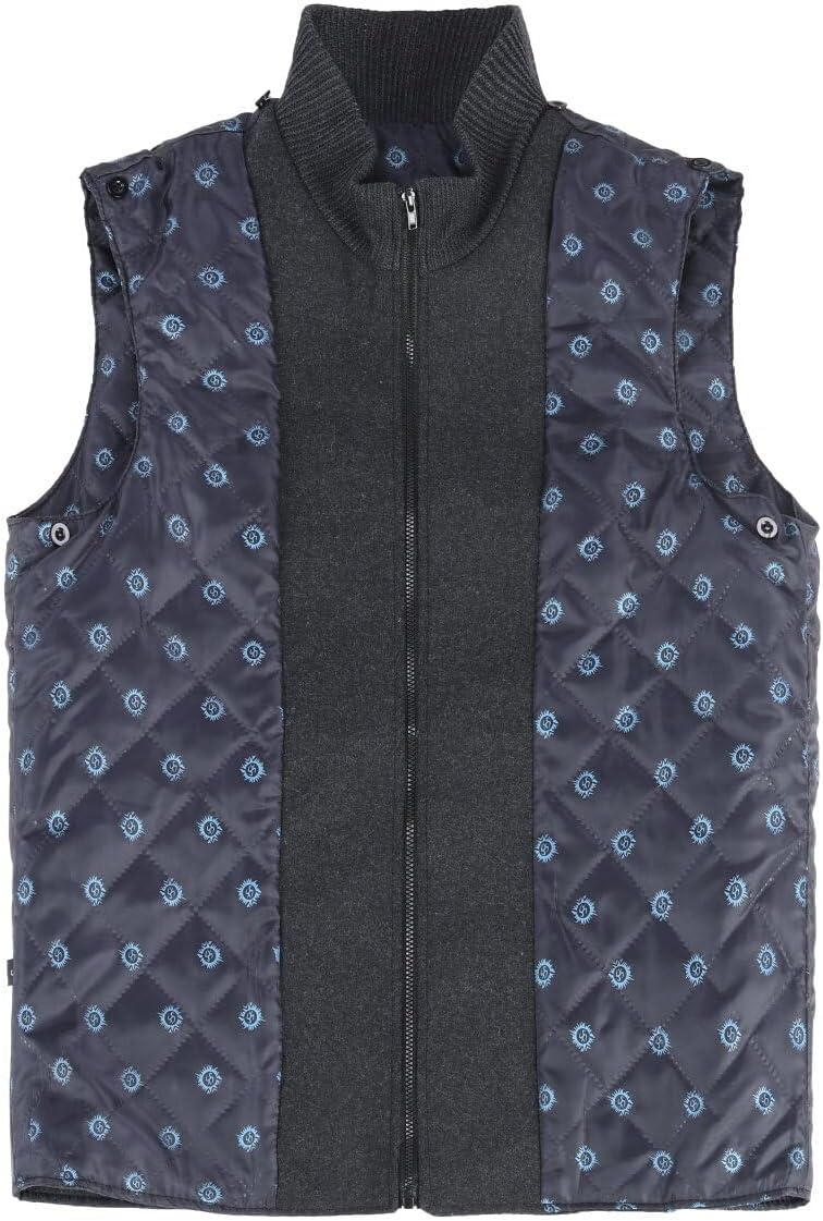 YOUTHUP Herren Mantel mit Steppweste Winter Wollmantel Wolle Freizeit Dicker Übergangsmantel Outdoor