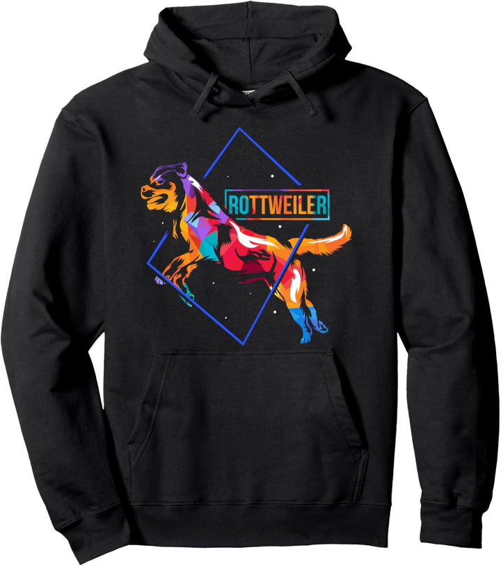 Buntes Rottweiler Pinscher Züchter Pullover Hoodie