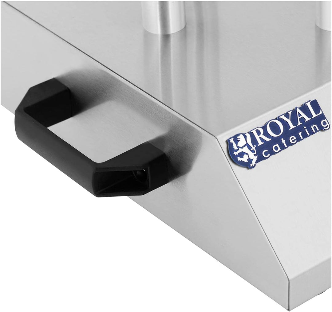 Royal Catering Hot-Dog-Spiesstoaster Hot Dog Toasterstangen 4 Spiesse RCHW-200 (Leistung: 200 W, Tem