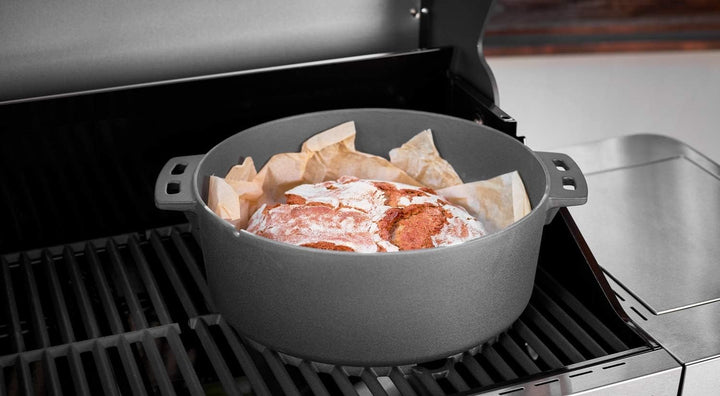 RÖSLE VARIO+ Grillrost, Hochwertiger Grillrost aus emailliertem Gusseisen für VARIO-Einsätze, passen