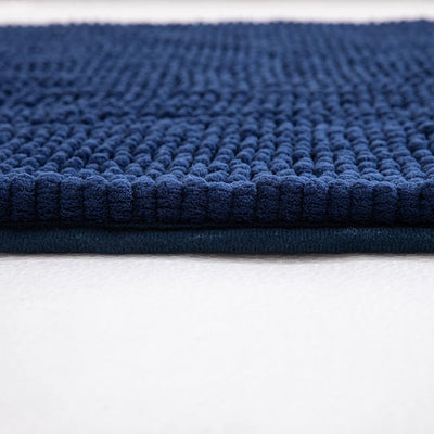 MIULEE Badematte 60x90cm Set 2 teilig Chenille Badteppich Badezimmerteppich rutschfest Waschbar Dusc