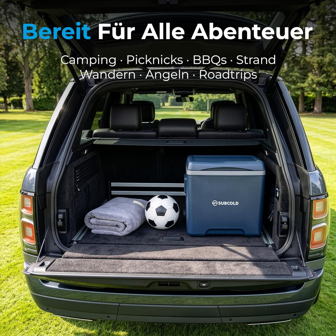 Subcold Kühlbox mit 2 Kühlakkus - Leichte isolierte Kühlbox | Isolierte Kühlbox für Reisen, Auto, Pi