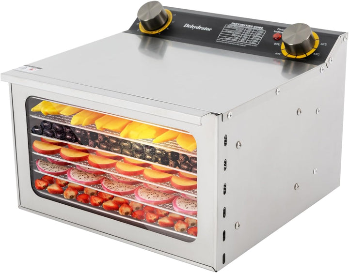 Lebensmittel-Trocknungsmaschine aus Edelstahl Dörrgerät, 400W Lebensmittel-Trocknungsmaschine für de