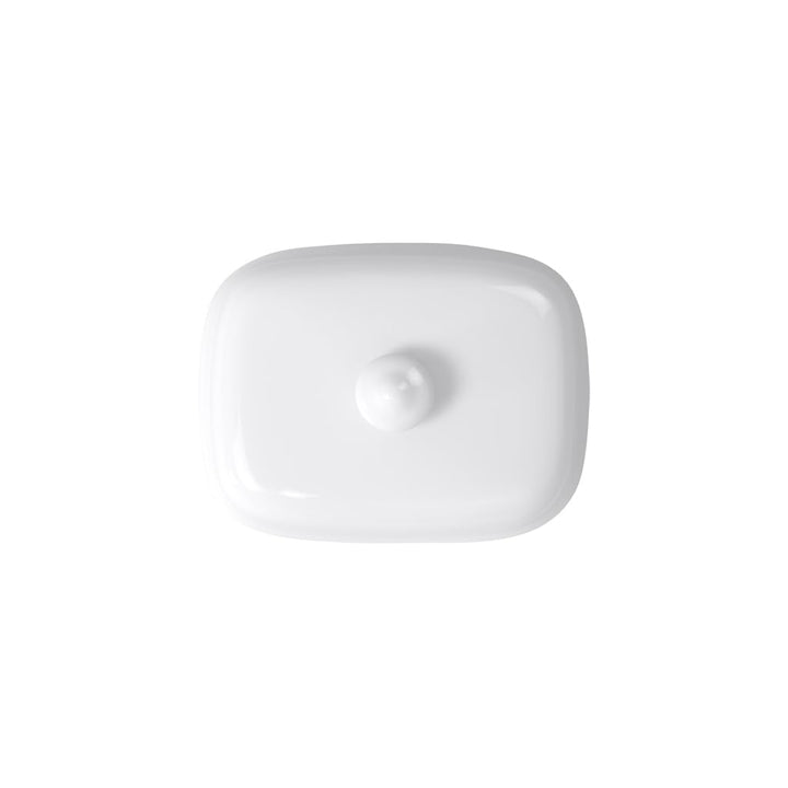 Villeroy & Boch Royal Butterdose Oberteil, Premium Bone Porzellan, Weiss, Butterdose Oberteil
