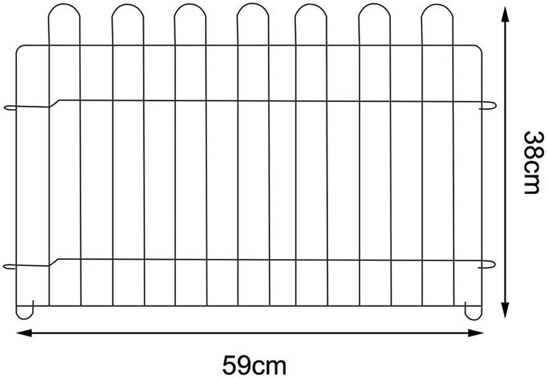 lionto Freigehege für Kaninchen aus robustem Metall, 59x38 cm, erweiterbares Outdoor Gehege für Klei