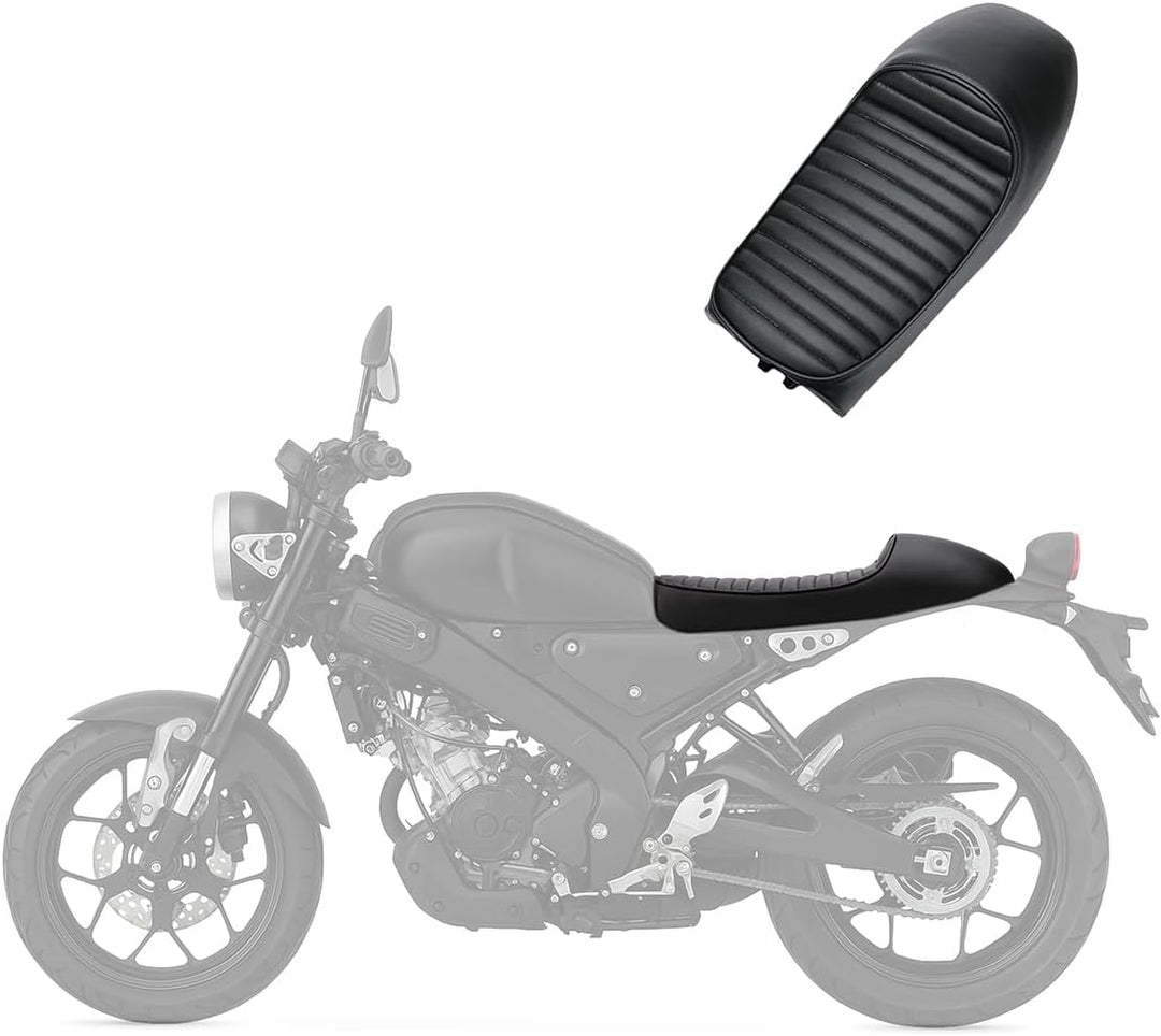 Sitzbank Caferacer für Royal Enfield Interceptor 650, Classic 500 Hump schwarz