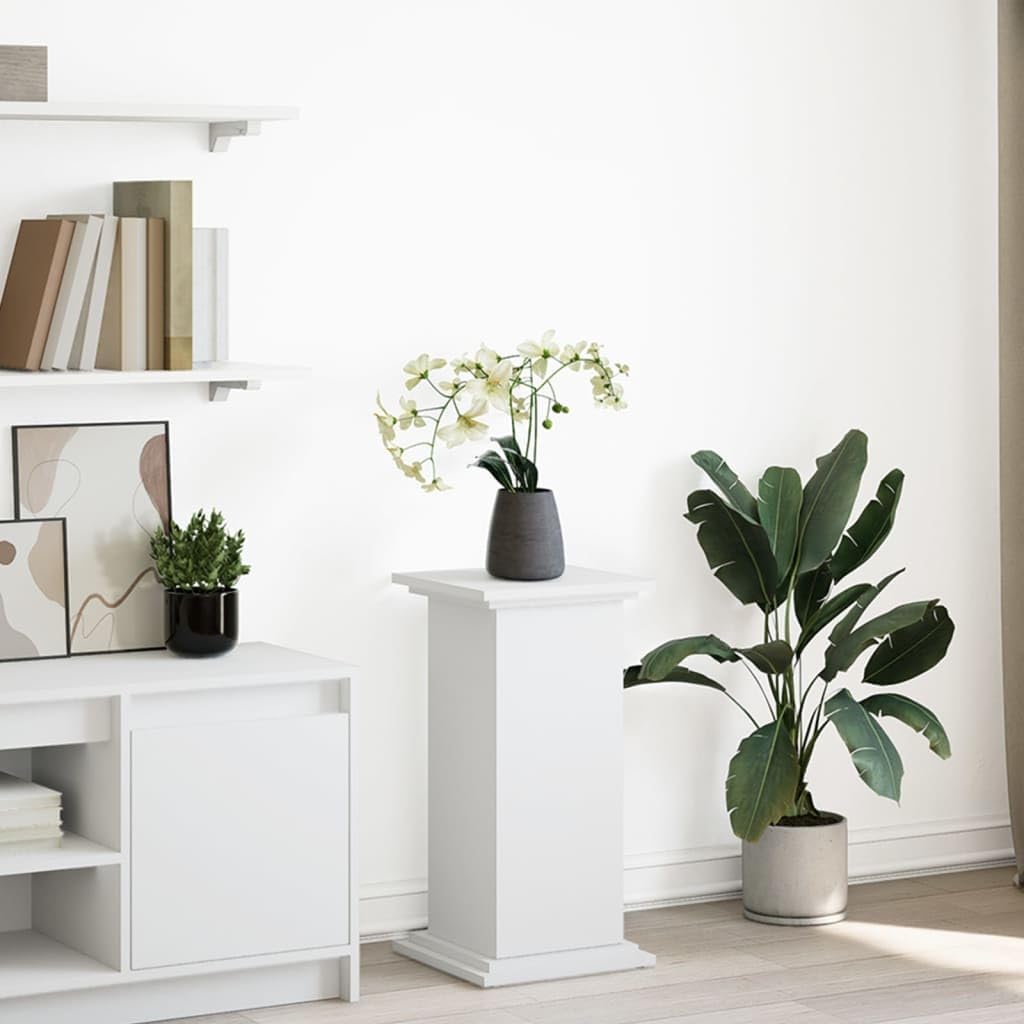 vidaXL Postament mit Stauraum Weiss 31x30x60 cm Holzwerkstoff 31 x 30 x 60 cm Weiss, 31 x 30 x 60 cm