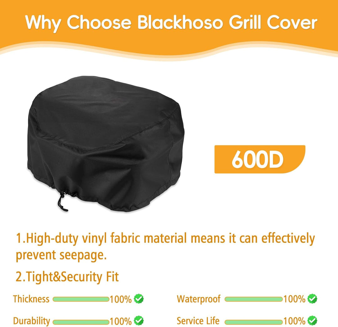 Grillabdeckung für Weber Lumin Elektrogrill, Lumin Compact Grill, 600D Heavy Duty Wasserdicht UV-bes