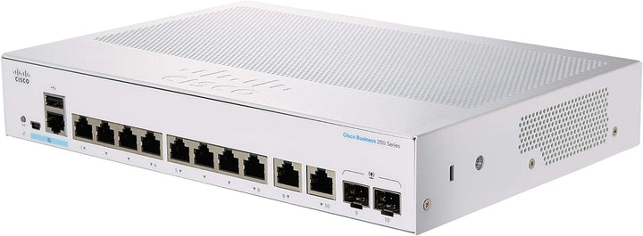 Cisco Business CBS350-8T-E-2G Managed Switch | 8 GE-Ports | Ext. Netzteil | 2 x 1G-Combo-Ports | Beg