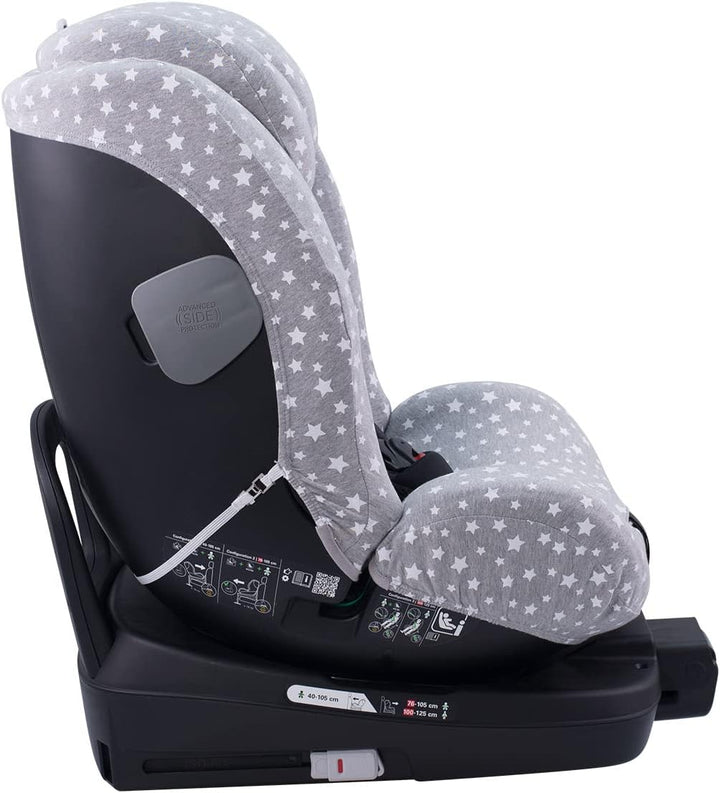 JYOKO Bezug fur Autositz kompatibel mit Recaro Salia 125 und Joie I-Spin Grow (White Star)