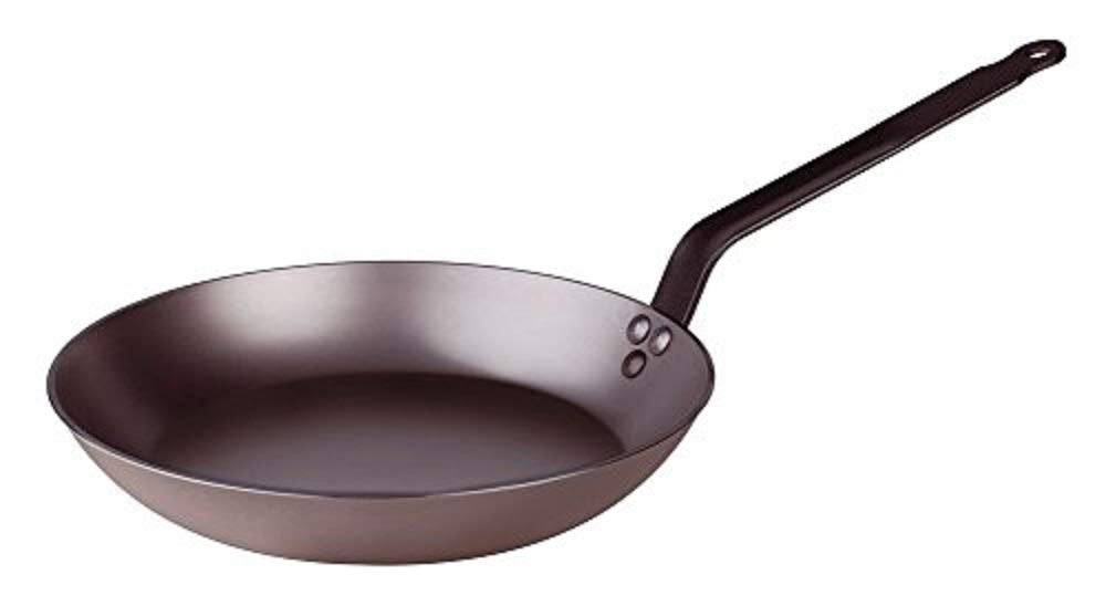 Pentole Agnelli COFE3006PT22 Lionese Bratpfanne aus schwerem Eisen, 22 cm, 22 cm