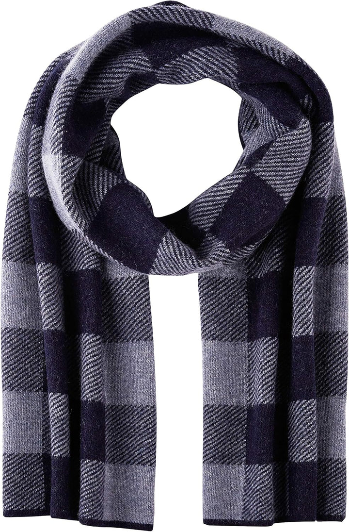 Herren Kaschmir Schal (65% Wolle+35% Kaschmir) Wolleschal Strickschal Herrenschal Extra Warm Weich f