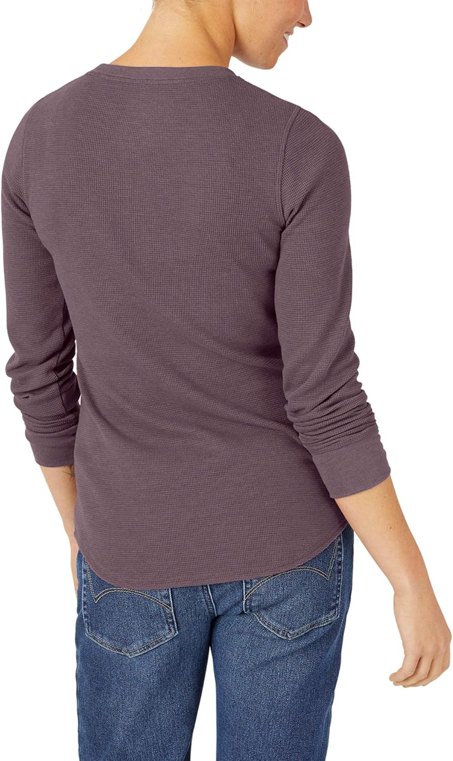 Dickies Damen Long Sleeve Crew Neck Thermal Arbeits-T-Shirt XS Dusty Violet Einzelfarbe, XS Dusty Vi
