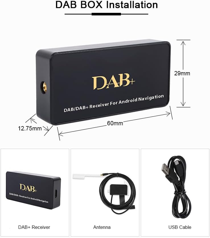 Car Kit Digital Audio Broadcast DAB USB DAB + Box Empfängeradapter mit Antenne für Android Digitaler