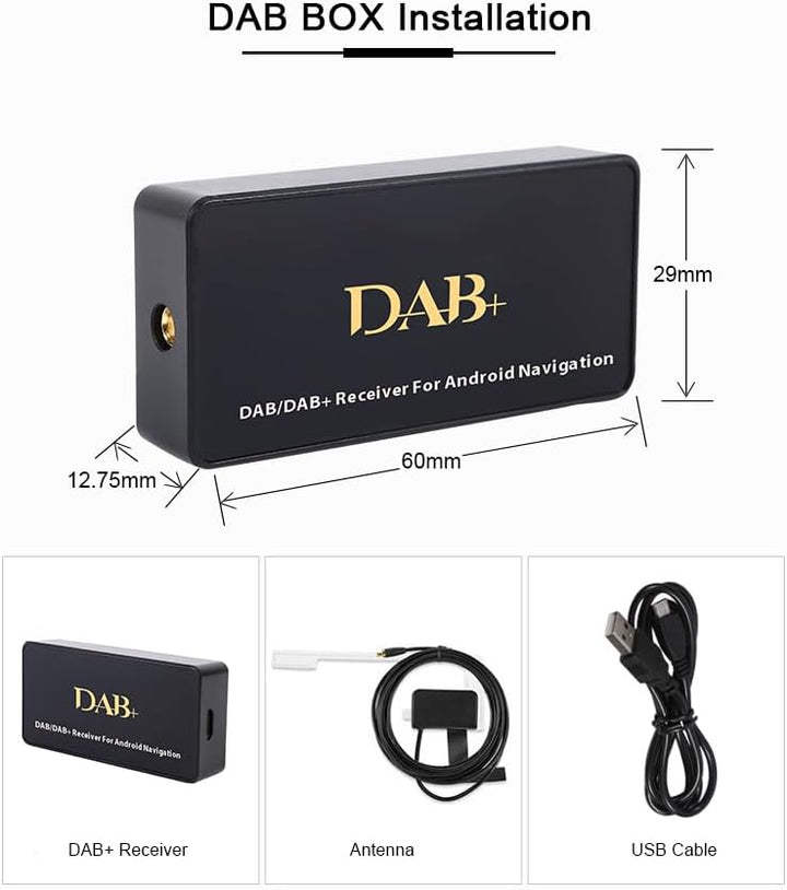 Car Kit Digital Audio Broadcast DAB USB DAB + Box Empfängeradapter mit Antenne für Android Digitaler