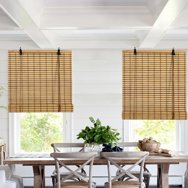 Cy.curtain bright Bambusrollo Bambus Rollo Sonnenschutz und Sichtschutz Rollo,für Fenster Und Türen,