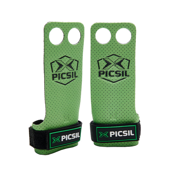 PICSIL Azor Cross Training Handschuhe 2 Löcher, Synthetische Hand Grips für Gewichtheben, Muscleups,