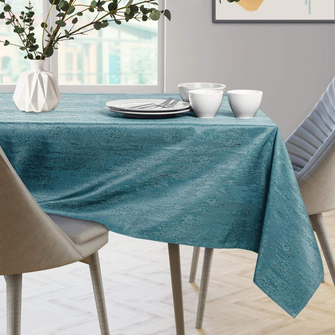 AmeliaHome Tischläufer Set 35x200 cm und 115x200 cm Lotuseffekt Wasserabweisend Schlangenhautmuster