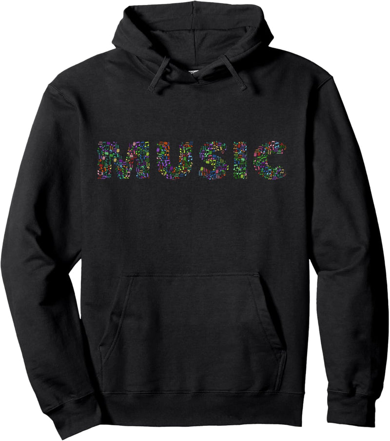 Musik verbindet Seelen Text Typografie Lautsprecher DJ-Mixer Pullover Hoodie