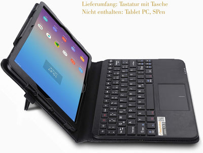 MQ für Galaxy Tab A 10.5 - Bluetooth Tastatur Tasche mit Touchpad für Samsung Galaxy Tab A 10.5 | Ta