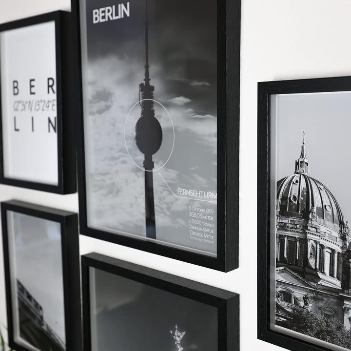 Berlin Poster - Wohnzimmer Bilder Set für Berliner - Geschenk Idee zum Einzug/Umzug - Hauptstadt - o