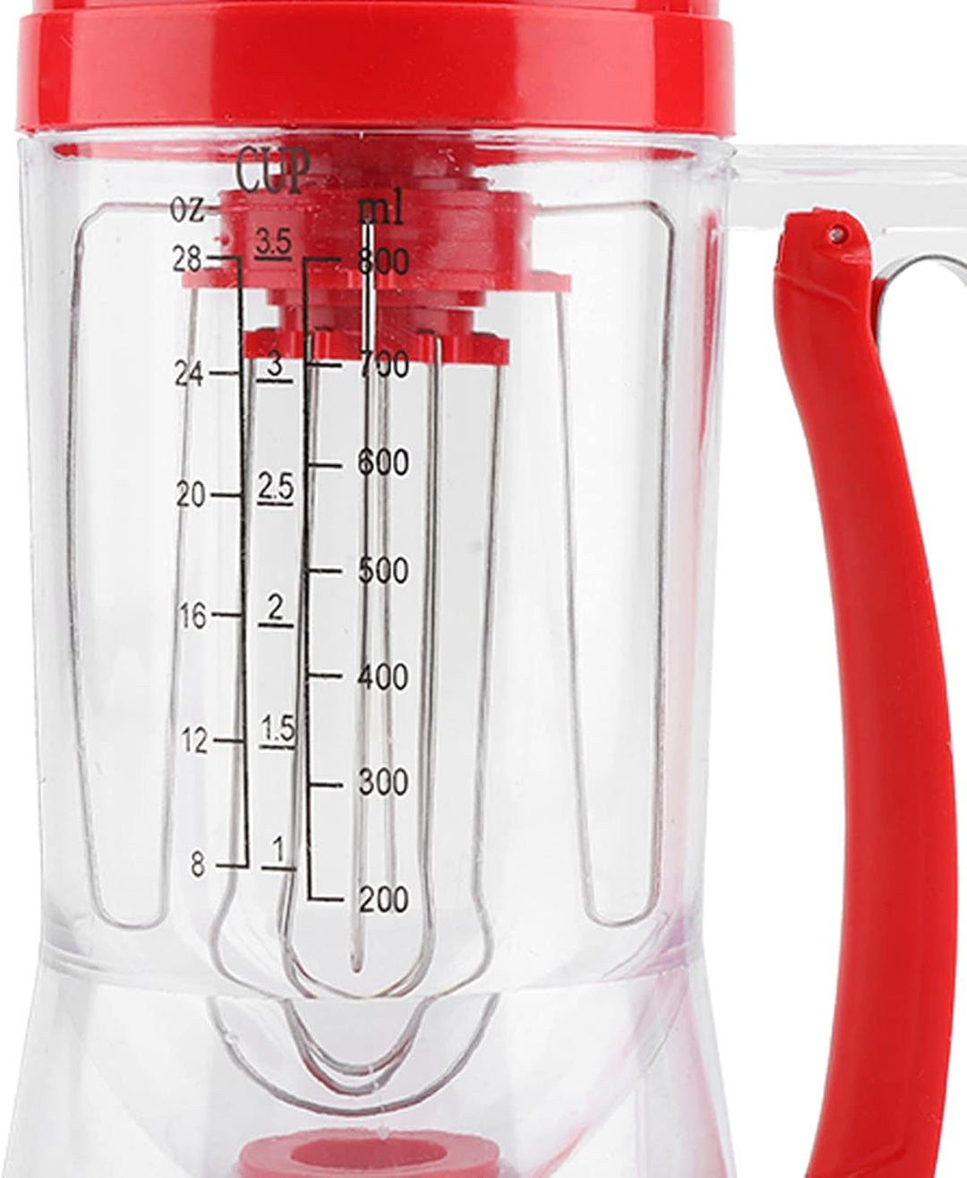 Srliya Teigspender, Handgehaltener Manueller Pfannkuchen-Cupcake-Mixer, Backwerkzeug, Automatischer