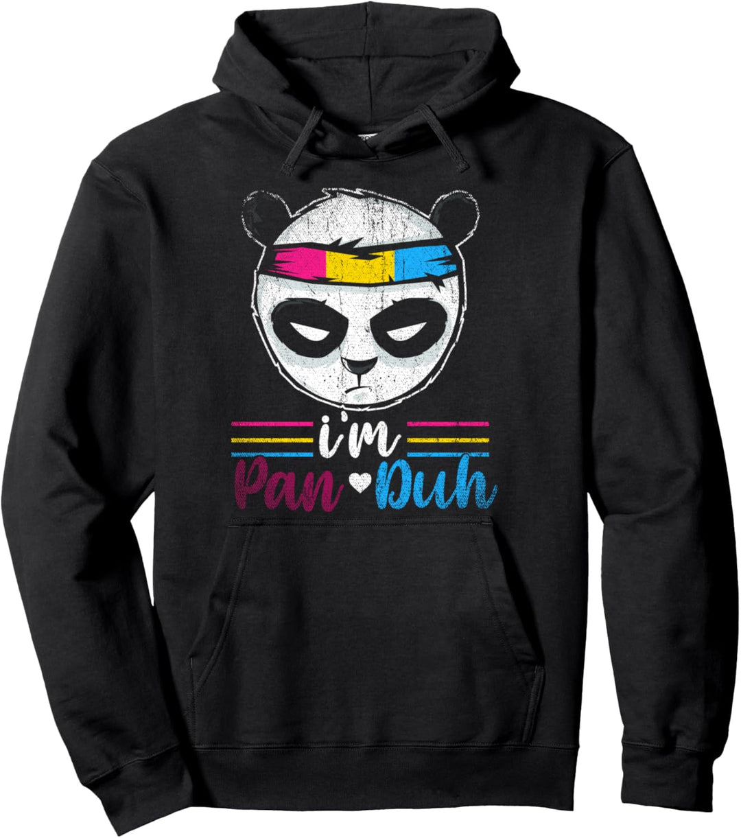 Gay Pride LGBTQ Queer Süsses Geschenk Pansexuell Panda Pullover Hoodie