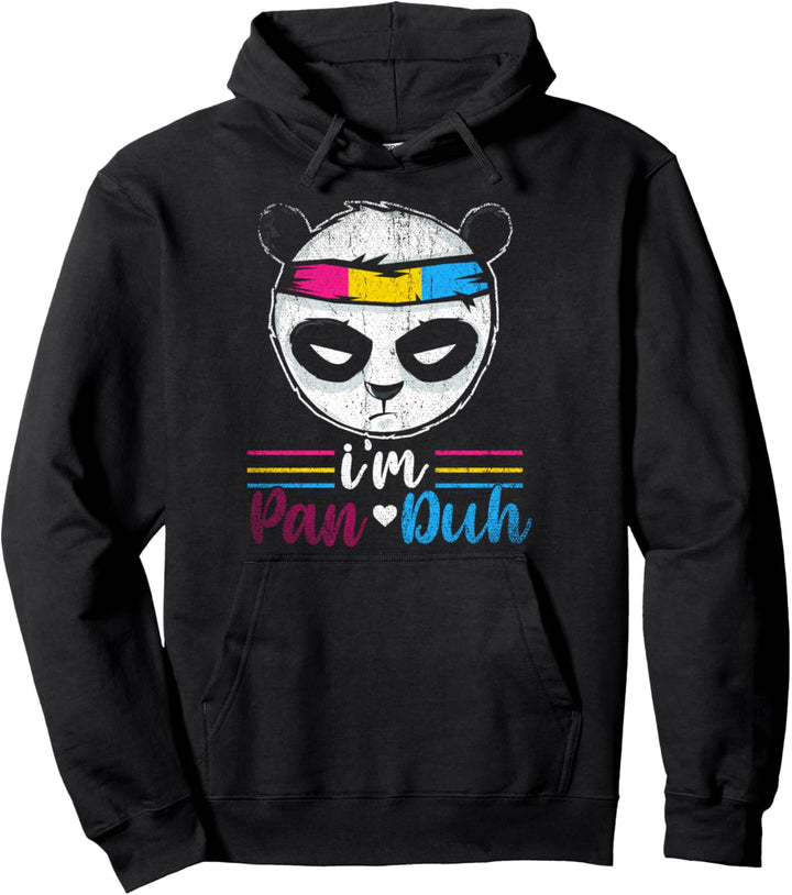 Gay Pride LGBTQ Queer Süsses Geschenk Pansexuell Panda Pullover Hoodie