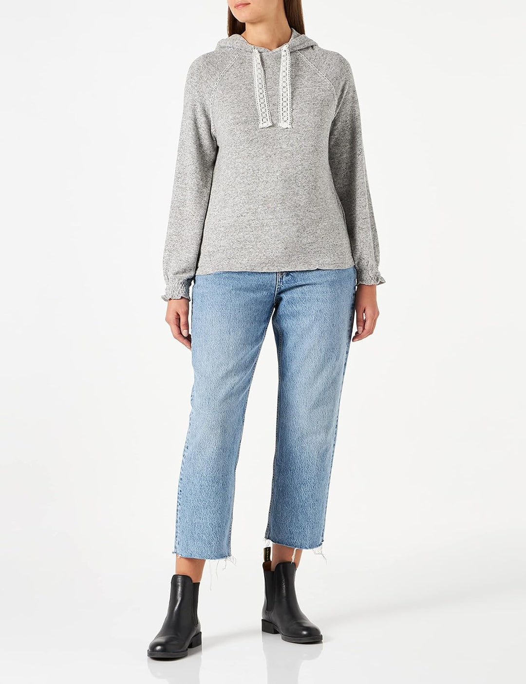 Naf Naf Damen Owilla T-Shirt XS Grau, XS Grau