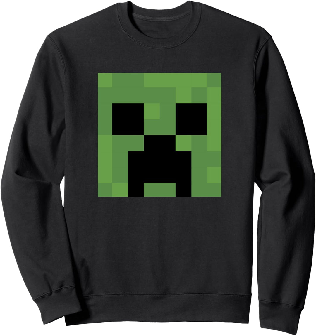 Minecraft Creeper Grosses Gesicht Sweatshirt