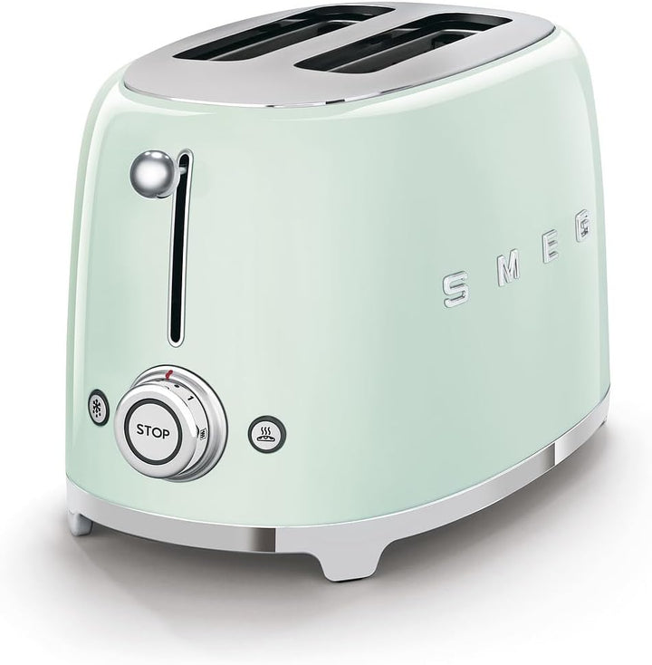 Smeg TSF01PGEU Toaster 2 Scheiben, pastellgrün, Pastellgrün