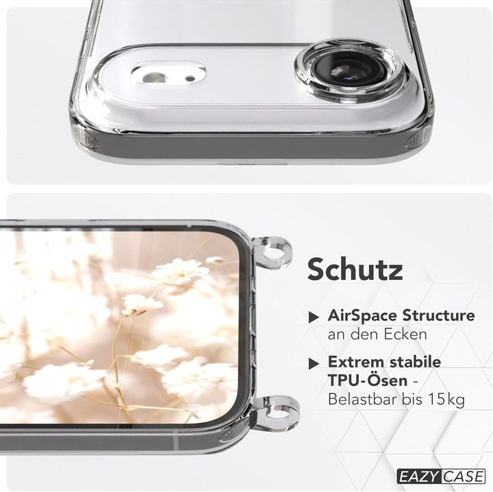 EAZY CASE Handykette - Verstellbares Taschenband kompatibel mit iPhone Air, Schulterriemen, Handykor