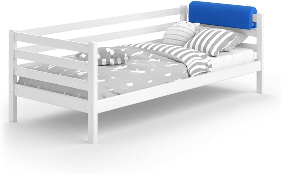 VitaliSpa Bettkantenschutz Bettumrandung Kinderbett Kantenschutz Babybett (Blau), Blau