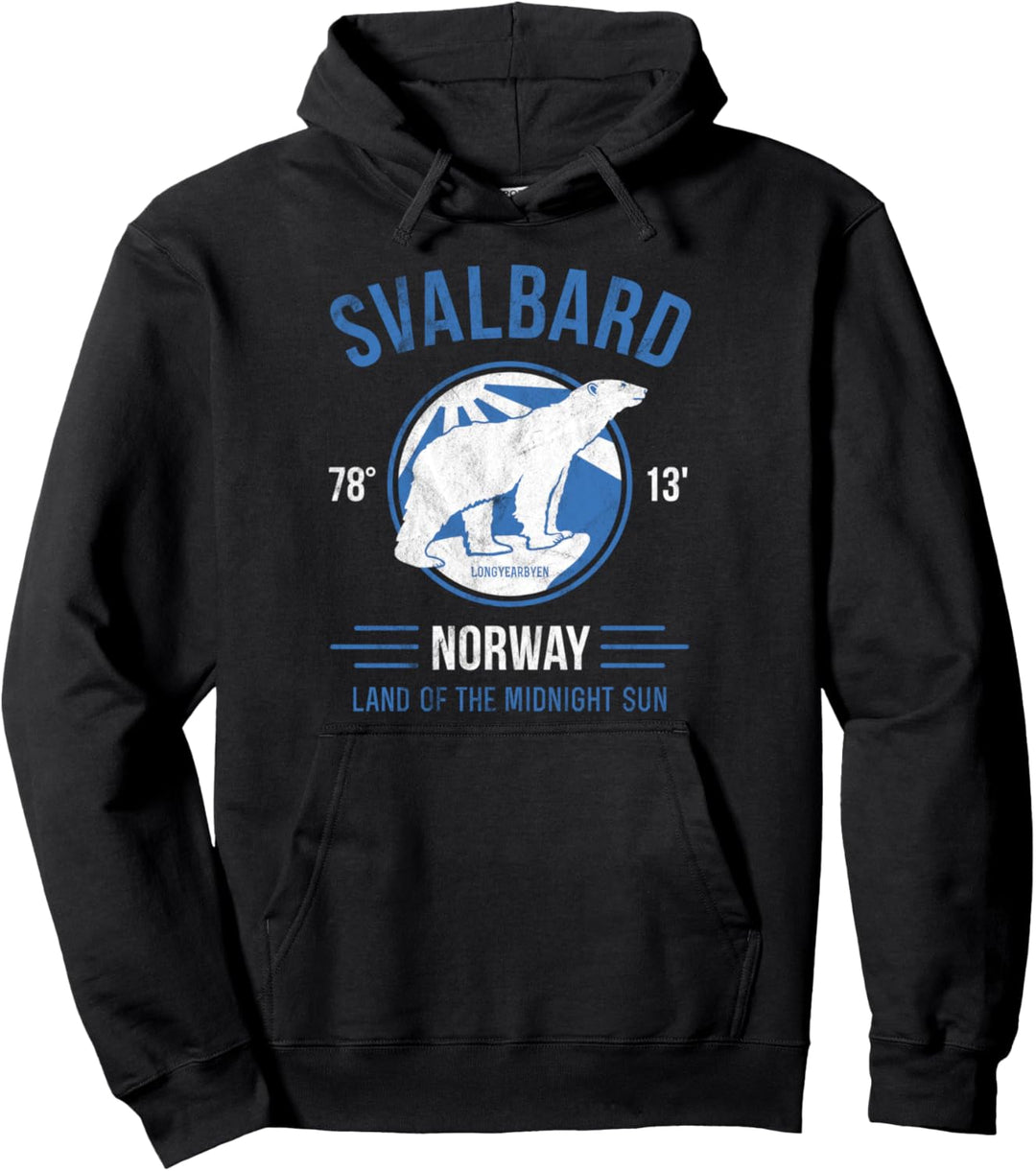 Svalbard Spitzbergen Eisbär Longyearbyen Norwegen Polar Bear Pullover Hoodie