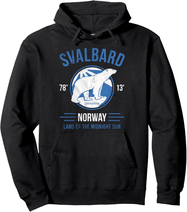 Svalbard Spitzbergen Eisbär Longyearbyen Norwegen Polar Bear Pullover Hoodie