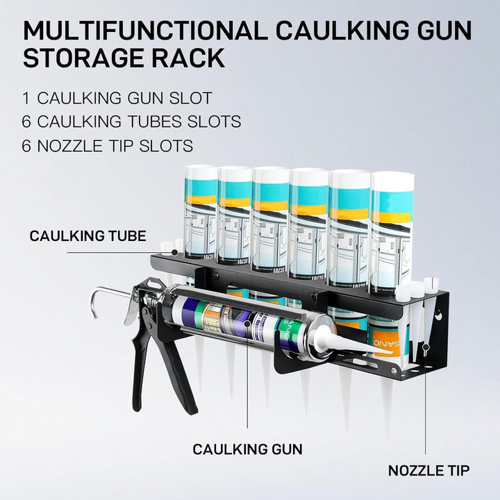 Silikonspritze Holder, Multifunktionaler Silikonhalter Spraydosierhalter, Kartuschen-Aufbewahrungsre