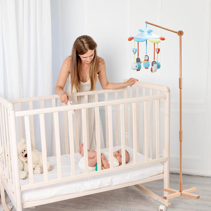 Mobile Halterung Holz, 1.6 M Minimalistisches Design Babybett Mobile Halterung, Stabile Struktur Hol