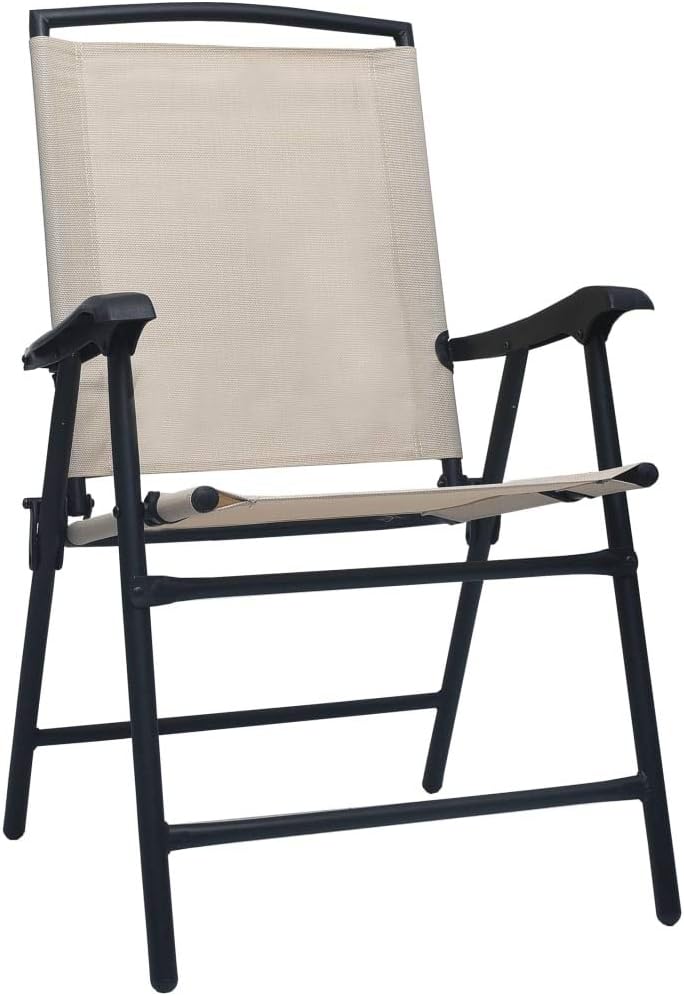 vidaXL 2X Gartenstuhl Klappbar Klappstuhl Campingstuhl Hochlehner Stuhl Stühle Essstuhl Terrassenstu