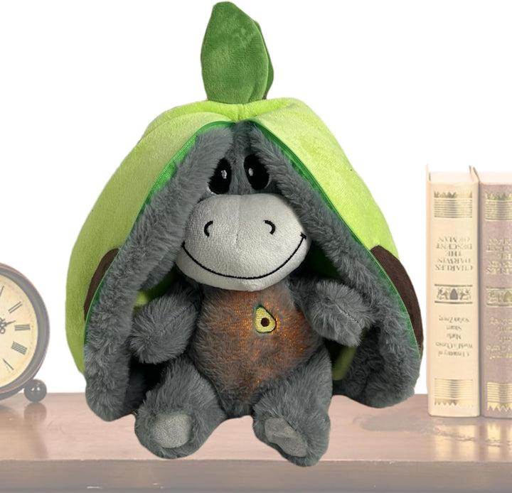 Schlummer Esel Kuscheltier,29*24cm Schlafender Plüschesel Zum Stressabbau, 4 Atemmodi,Spielzeug Für