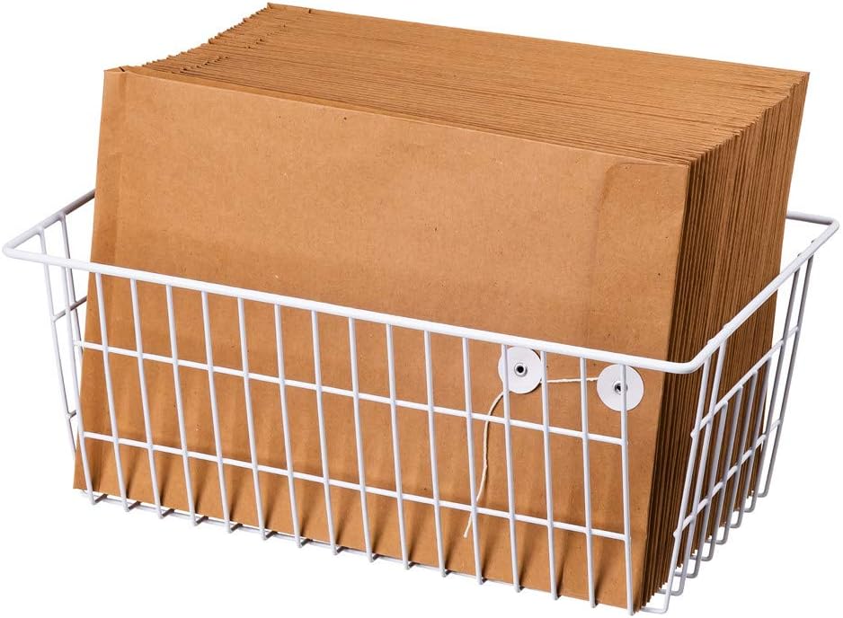 SANNO Gefrierkörbe, Speisekammer-Aufbewahrungskörbe, Bauernhaus-Metalldrahtkorb, Gefrierschrank-Aufb