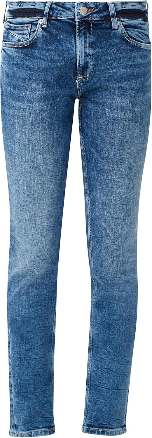 QS Damen Jeans, Fit: Catie Slim Leg 32W / 34L Blau, 32W / 34L Blau