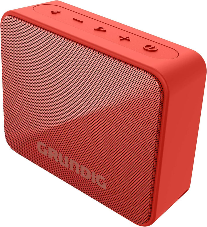 GRUNDIG Solo+ Red Bluetooth Lautsprecher, Soundbox, 3.5 W RMS Leistung, 30 Meter Reichweite, mehr al