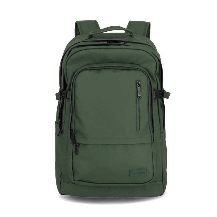 Travelite Rucksack aus wasserabweisendem Material, gepolstertes Laptop Fach 15,6 Zoll, BASICS Tagesr