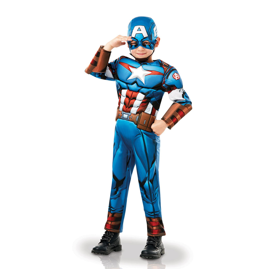 Rubies Costume Co Deluxe Kostüm Captain America 3-4 Jahre