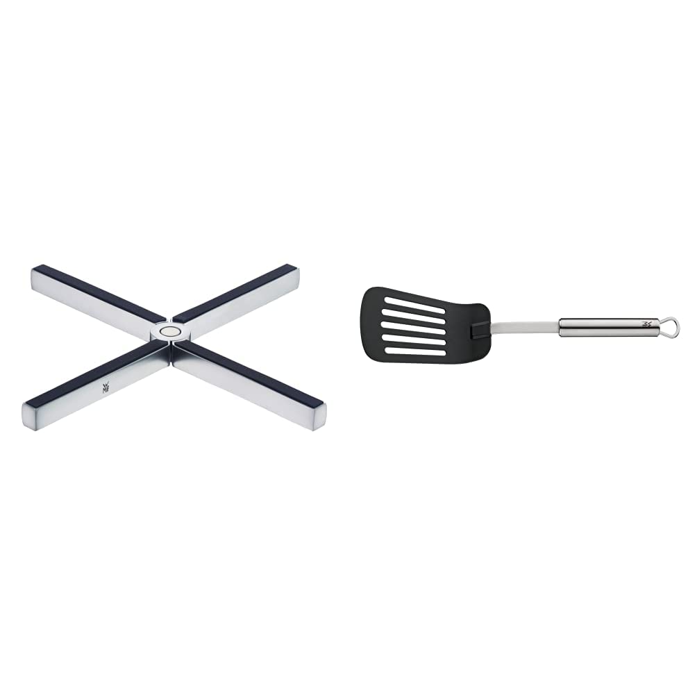WMF MisterX Topfuntersetzer klappbar 19 x 19 cm & Profi Plus Pfannenwender Kunststoff 32,2 cm, Croma