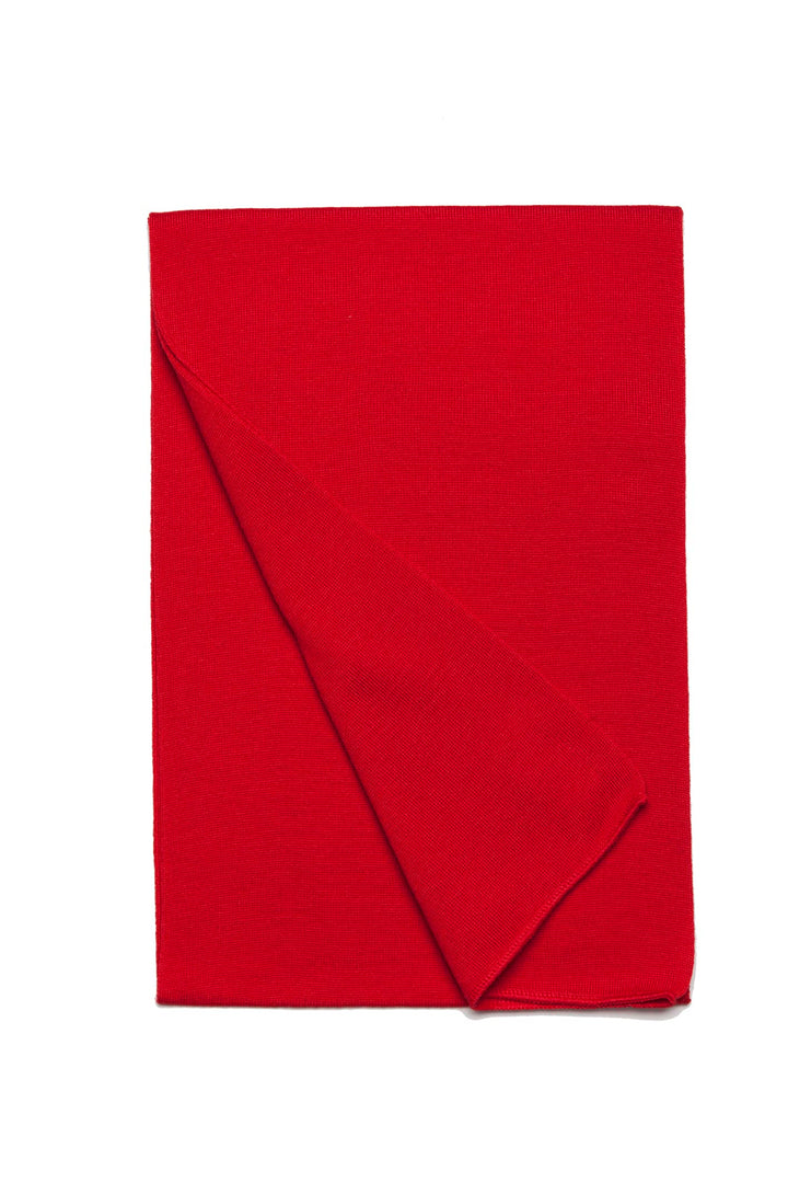Leuchtfeuer Schal Kiel 100% Merinowolle, Made in Germany ca. 28 x 180 cm（marine） Rot, Rot